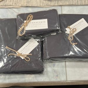 NEW Parachute Percale Full/Queen Sheet Set in Slate